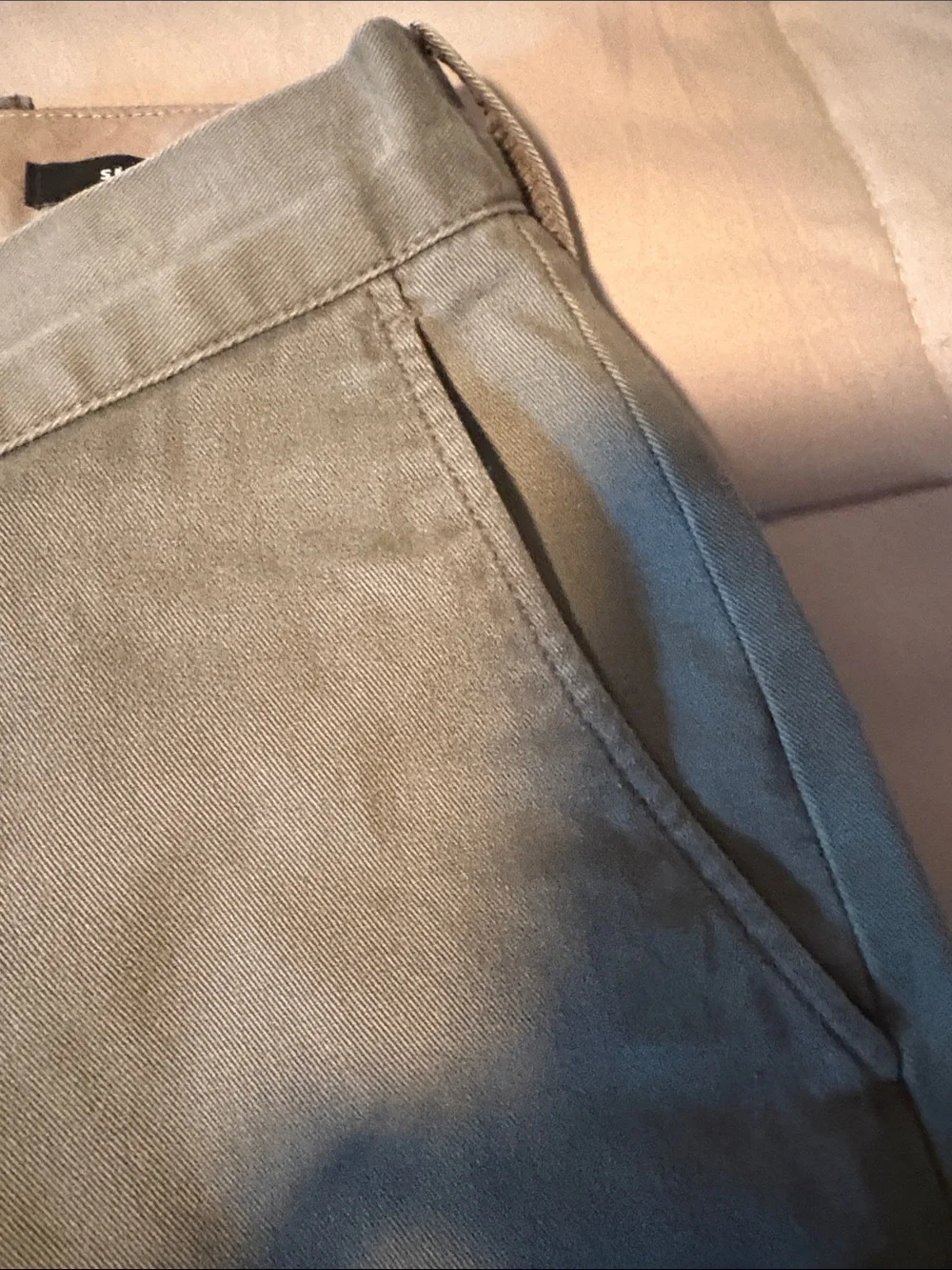 Men's J Crew Straight-Leg Pants in Olive Green
